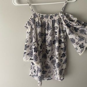 Flower print/ paisley print blouse